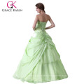 Grace Karin Girl&#39;s Strapless Sweetheart Green longo vestido quinceanera ocidental CL2517